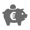 Versandkostenfrei Sparschwein Symbol