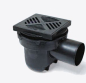Preview: Kessel light liqud barrier with odour trap and BF and rust Plastic black 52101