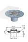 Preview: Kessel floor an ceiling outlet "Pressflansch" Ecoguss horizontal with thin-bed tower and desing cover