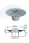 Preview: Kessel floor an ceiling outlet "bonding flange" Ecoguss with thin-bed tower