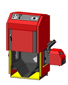 Atmos Pellet Boiler with auger and burner P 40