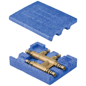 Geberit Mepla Therm Crossroads Tee 26 x 16 x 26mm with protective box