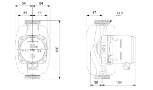 Grundfos Alpha 1 32-60 Energiesparpumpe mit Dämmschale 99160423