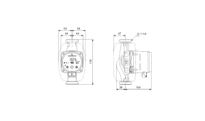 Grundfos Alpha 2 25-60 (130mm) Energiesparpumpe mit Dämmschale 99261724