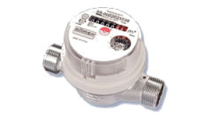Allmess Aufputz-Wasserzähler + Beglaubigungsgebühr, Qn= 1,5m³/h