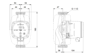 Grundfos Alpha 3 25-60 Energiesparpumpe mit Dämmschale 99371929