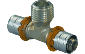 Uponor S-Press  T-piece with external thread