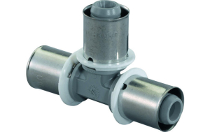 Uponor S-Press Tees equidistant