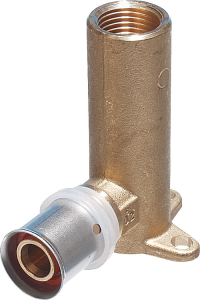 Hausmarke TH Wandwinkel Lang 90° mit Innengewinde