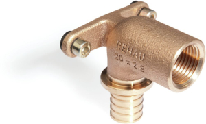 Rehau RAUTITAN Wall angle long with internal thread