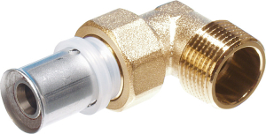 Hausmarke TH Winkel-Verschraubung mit Aussengewinde