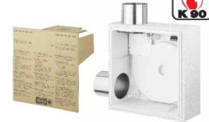 Helios Unterputz-Gehäuse ultraSilence ELS-GUBZL (Brandschutz-Ummantellung K 90) für Zweitraumlüfter Links - 8115