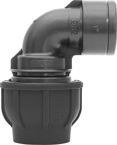 PE Transition angle 90 ° with female thread water pipes 90 ° for water system