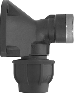 PE-Klemmverbinder mit Wandwinkel Innengewinde für Trinkwassersystem