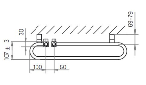 HSK Badheizkörper Premium 500 x 1215 mm, Farbe: weiß