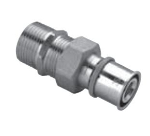 Roth Pressfitting Verschraubung mit Aussengewinde