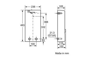 Siemens/Bosch Durchlauferhitzer DE27307M Elektronisch Gesteuert 27 KW