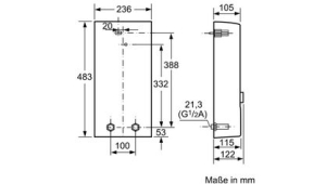 Siemens/Bosch Durchlauferhitzer "Elektronik Plus"  DE2427407M Elektronisch Gesteuert 24/27KW