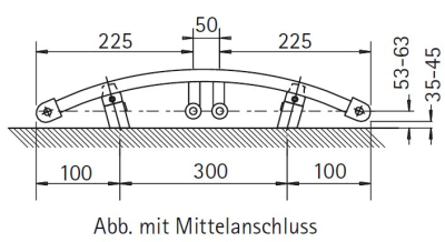 HSK Badheizkörper Line Round 600 x 775 mm, freie Farbwahl