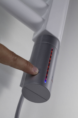 HSK Heizstab 3 LED silber mit 600 Watt für Badheizkörper