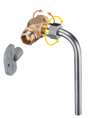 Kemper Probeentnahmeventil 1/4" für Multi-Therm" Zirkulationsventil