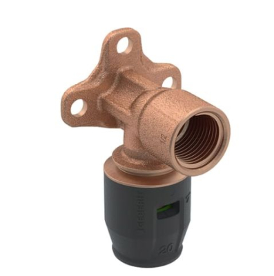 Geberit PushFit Connection angle long gunmetal 1/2"