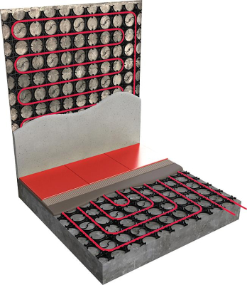 Systemplatten für Dünnbett Flächenheizungssystem