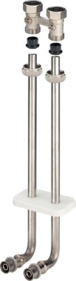 Viega Sanfix Fosta  ​P-​Heiz­kör­pe­r­an­schluss­set mit Hahnblock