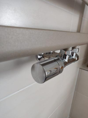 HSK Design Valve body with thermostatic head chrome passageway form 890832