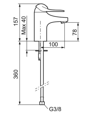 Mora Waschtischarmature FMM 9000 E Temp ESS 80600010