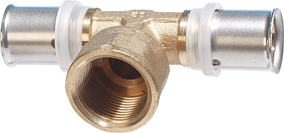 Hausmarke TH T-Stücke mit Innengewinde