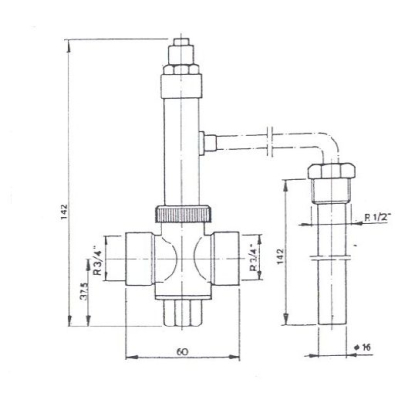 Thermal expiry protection 3/4 "