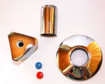 Fertigmontageset für Unterputzventil DN 15 bis DN 20 in Chrom