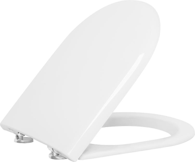 Toilet seat D shape Turvo white