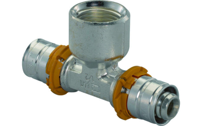 Uponor S-Press T-piece with internal thread