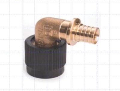 Rehau Rautitan Winkelübergang mit MeplaFix-Adapter 16mm