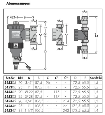 DIRTMAG - sludge with magnetic, technopolymer DN 25