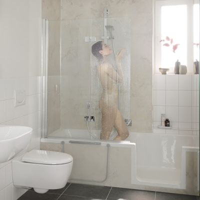 HSK bathtub Dobla for barrier-free use in several sizes