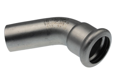 High-grad steel Press curves 45 ° with inside and oudside sleeve