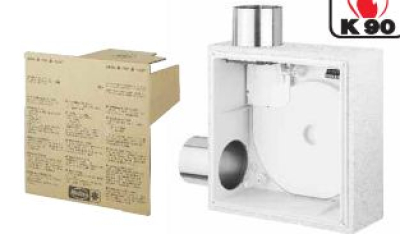 Helios Unterputz-Gehäuse ultraSilence ELS-GUBZL (Brandschutz-Ummantellung K 90) für Zweitraumlüfter Links - 8115