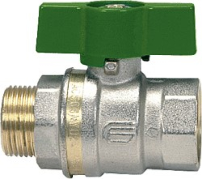 Ball cocks with green short T-handle and external therad