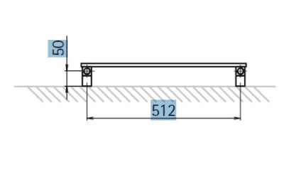 HSK Badheizkörper Lavida 550 x 1520 mm, Farbe: weiß
