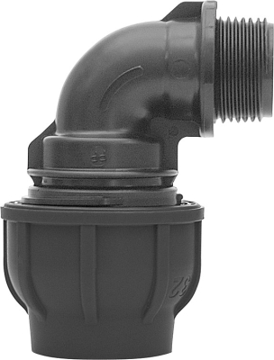 PE Transition angle 90 ° with external thread water pipes 90 ° for water system