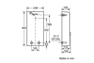 Siemens/Bosch Durchlauferhitzer DE1518628M Exclusiv - Elektronisch Gesteuert 15/18 KW mit auqaStop