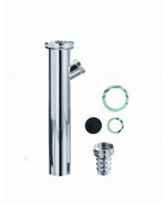 Dip pipe for siphon 32 mm x 300 mm with connection für Washing washers