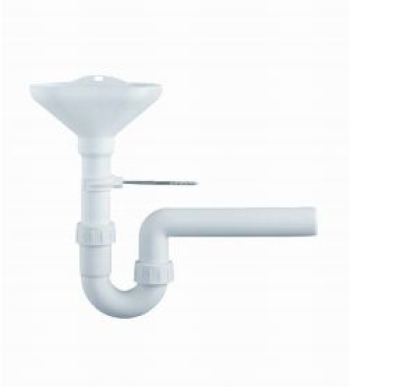 Trichter-Siphon weiss Kunststoff DN50
