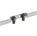 Geberit FlowFit Connection plate with angle 2-way 20mm x 1/2" - 100mm